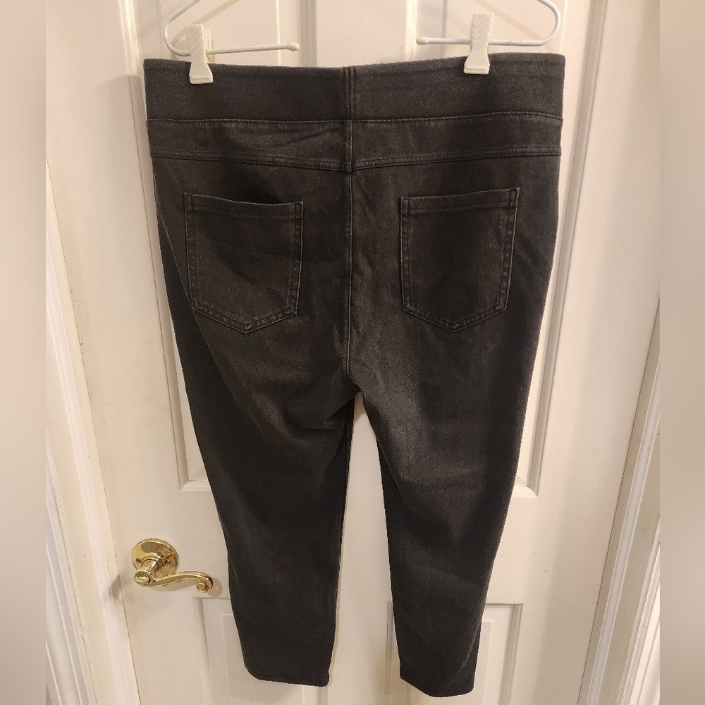 NWT Halara Flex High Waisted Pockets Stretchy Knit Denim Leggings Size XL - Picture 6 of 8